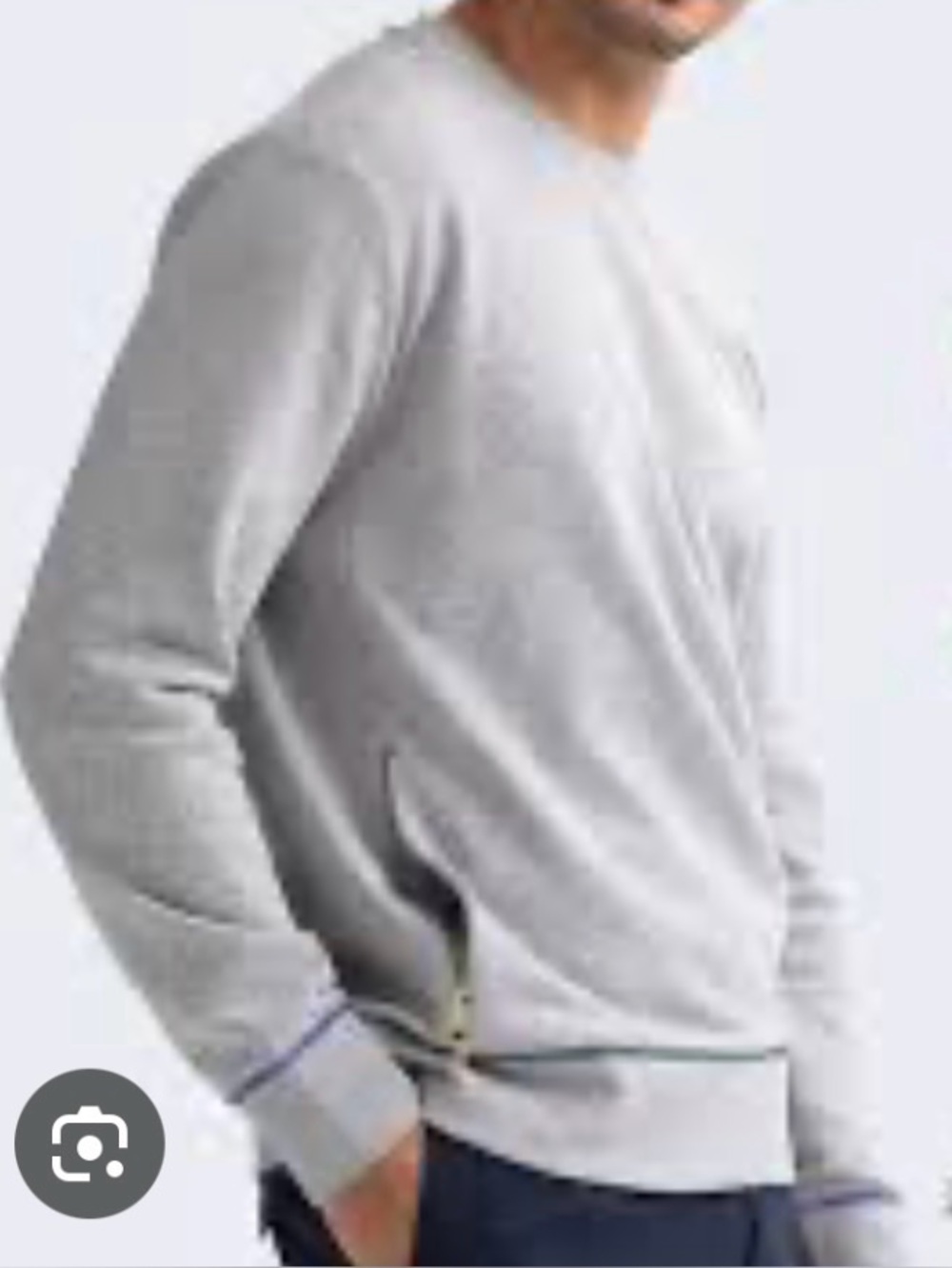 Bombas Light Gray Cotton Crewneck Pullover - Size XXL